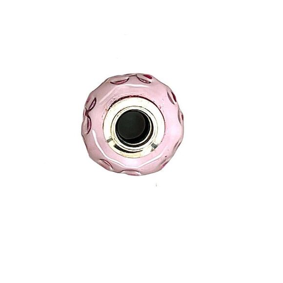 Pandora Pink Concave Murano Glass Charm - Picture 6 of 6